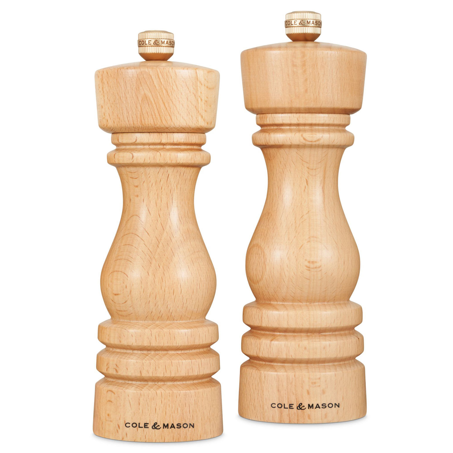 Cole & Mason London Mills Natural Beech 18cm Gift Set